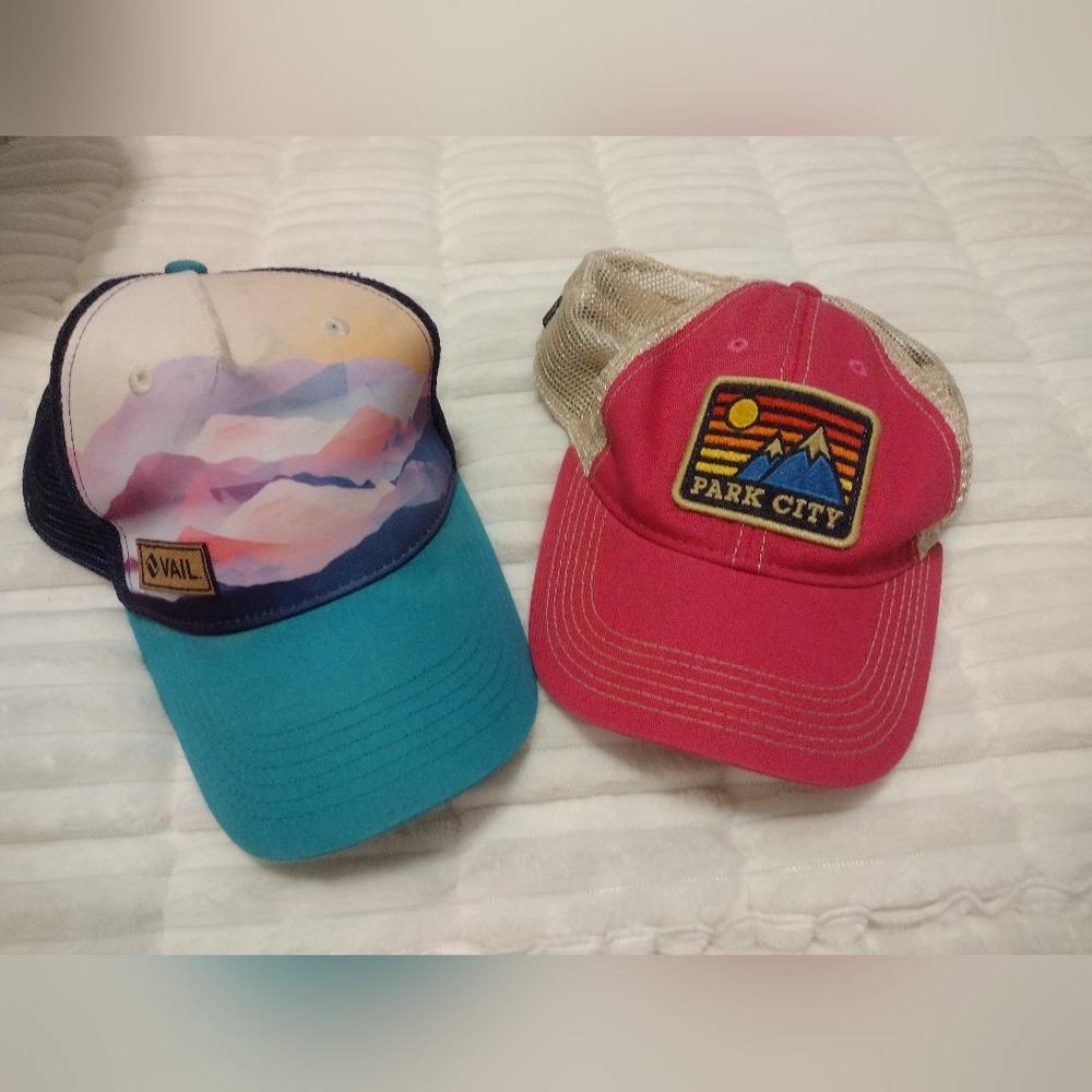 ⛰️Park City, Utah & Vail, Colorado Caps Hats
